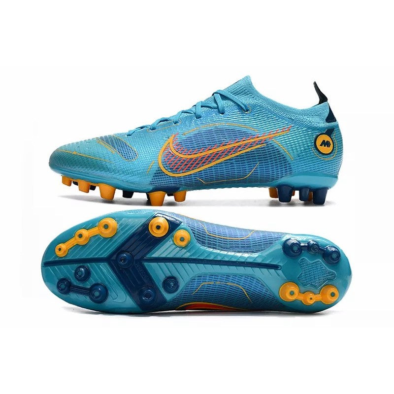 Botas de Fútbol Nike Mercurial Vapor XIV Elite AG Unisex Turquesa&Naranja (#36~#45)