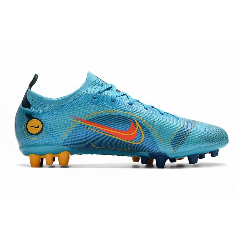 Botas de Fútbol Nike Mercurial Vapor XIV Elite AG Unisex Turquesa&Naranja (#36~#45)
