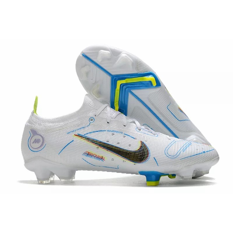 Botas de Fútbol Nike Mercurial Vapor XIV Elite FG Unisex Blanco&Azul (#36~#45)