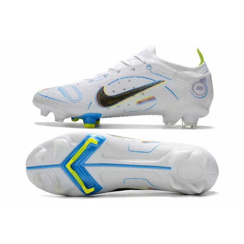 Botas de Fútbol Nike Mercurial Vapor XIV Elite FG Unisex Blanco&Azul (#36~#45)
