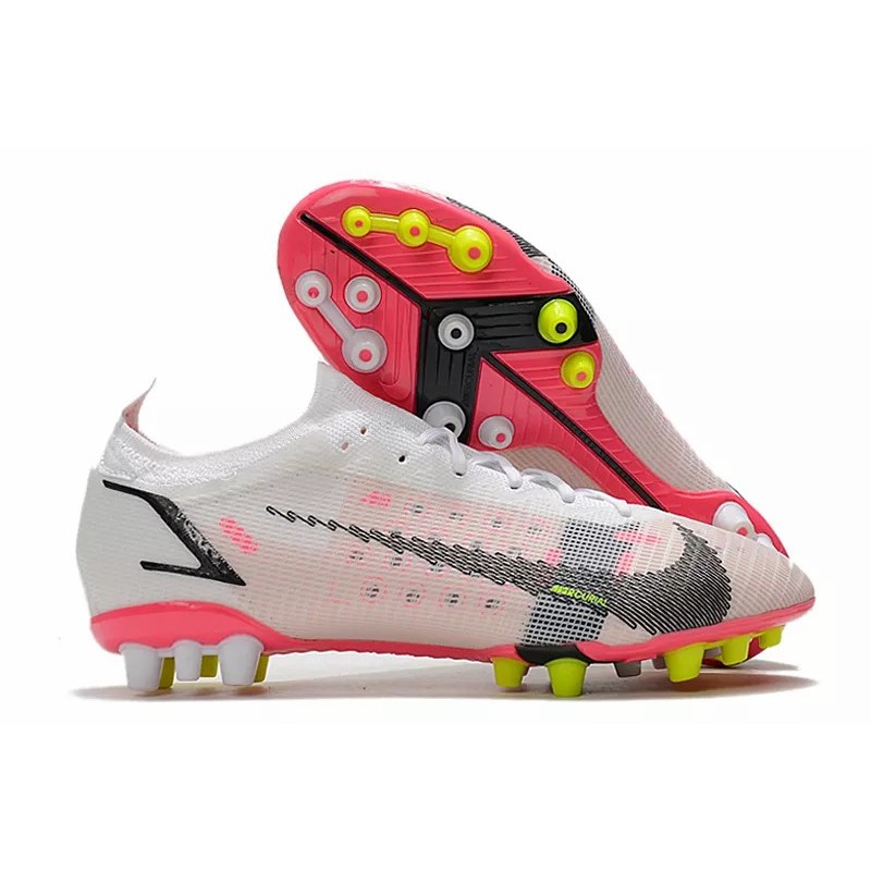 Botas de Fútbol Nike Mercurial Vapor 14 Elite AG Unisex Blanco&Rosado (#36~#45)