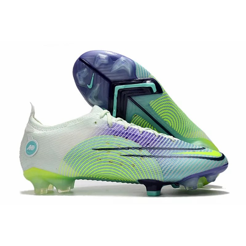 Botas de Fútbol Nike Mercurial Dream Speed Superfly 8 Elite FG Amarillo Fluorescente&Azul&Blanco (#39~#45)