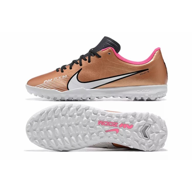 Botas de Fútbol Nike Air Zoom Mercurial Vapor – XV Academy TF Marrón&Blanco (#39~#45)