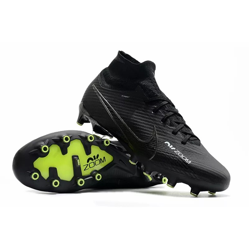Botas de Fútbol Nike Air Zoom Mercurial Superfly IX Elite AG Unisex Negro&Amarillo (#35~#45)