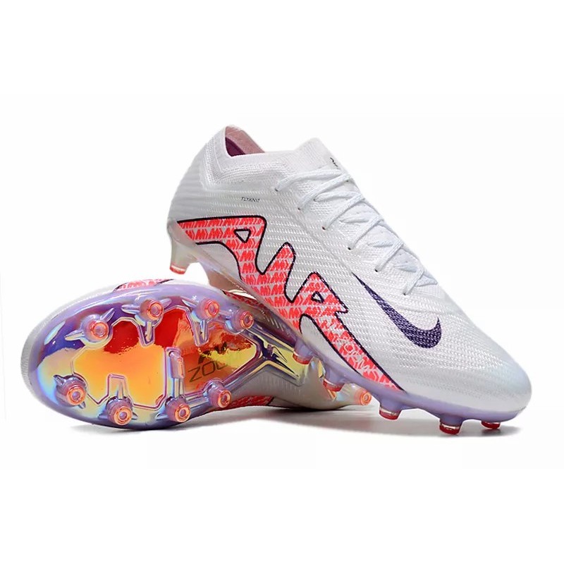 Botas de Fútbol Nike Air Zoom Mercurial Vapor XV Elite AG Unisex Blanco&Rojo (#35~#45)