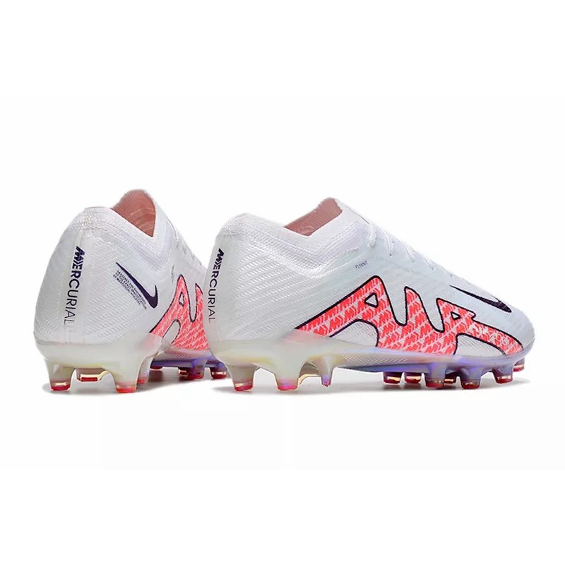 Botas de Fútbol Nike Air Zoom Mercurial Vapor XV Elite AG Unisex Blanco&Rojo (#35~#45)