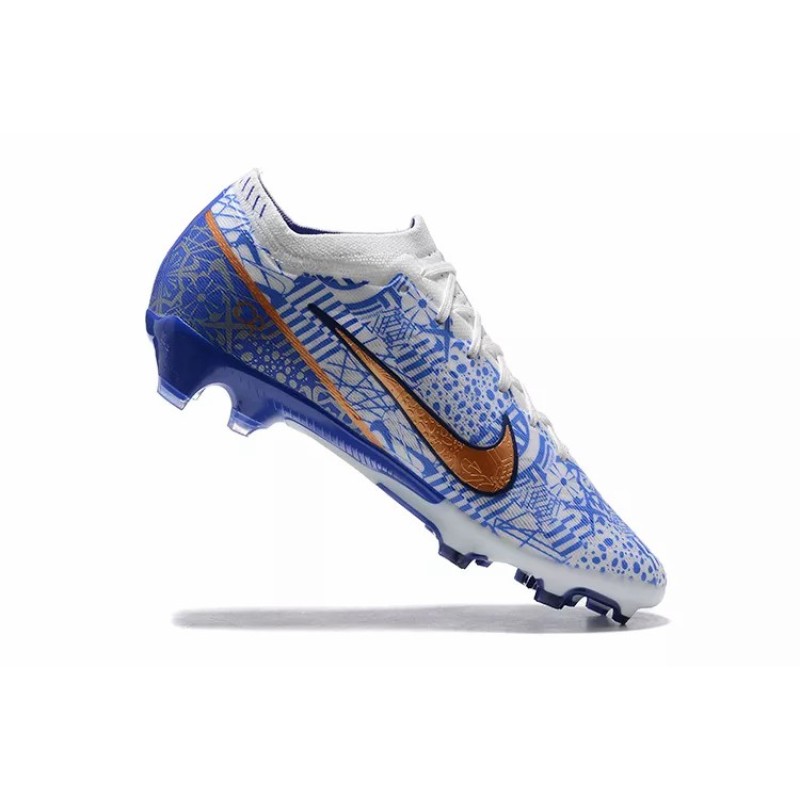 Botas de Fútbol Nike Air Zoom Mercurial Vapor XV Elite FG Unisex Blanco&Azul (#35~#45)