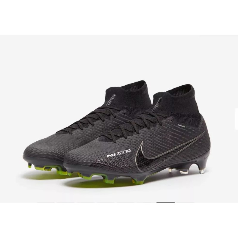 Botas de Fútbol Nike Air Zoom Mercurial Superfly IX Elite FG Unisex Negro&Amarillo (#36~#45)