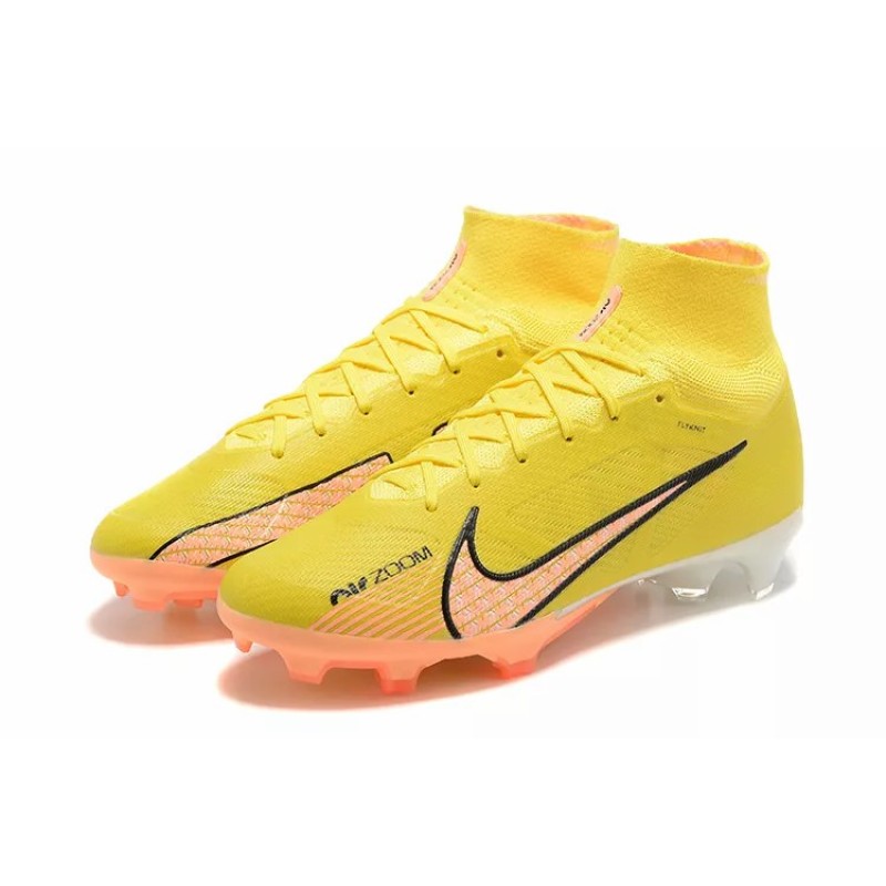 Botas de Fútbol Nike Air Zoom Mercurial Superfly IX Elite FG Unisex Amarillo (#36~#45)