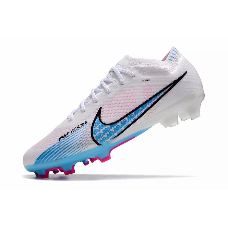 Botas de Fútbol Nike Air Zoom Mercurial Vapor XV Elite FG Blanco&Celeste (#39~#45)