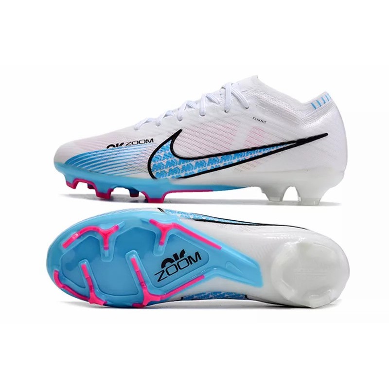 Botas de Fútbol Nike Air Zoom Mercurial Vapor XV Elite FG Blanco&Celeste (#39~#45)