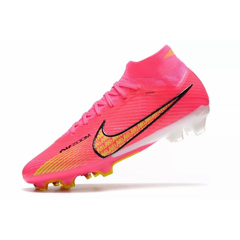 Botas de Fútbol Nike Air Zoom Mercurial Vapor XV Elite FG Alta Rosado&Naranja (#39~#45)