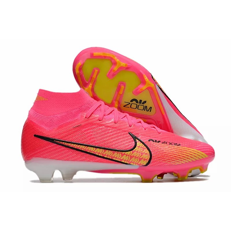 Botas de Fútbol Nike Air Zoom Mercurial Vapor XV Elite FG Alta Rosado&Naranja (#39~#45)