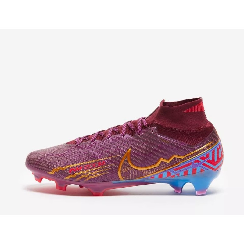 Botas de Fútbol Nike Air Zoom Mercurial Superfly IX Elite FG Rojo Oscuro&Azul (#39~#45)