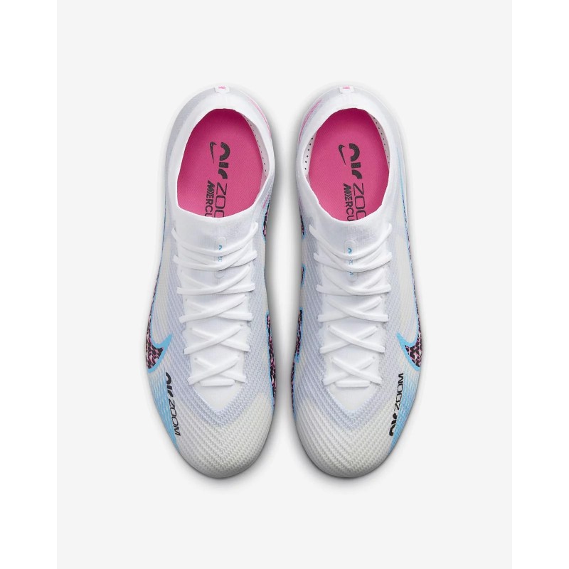 Botas de Fútbol Nike Air Zoom Mercurial Vapor XV Elite FG Blanco&Celeste (#39~#45)
