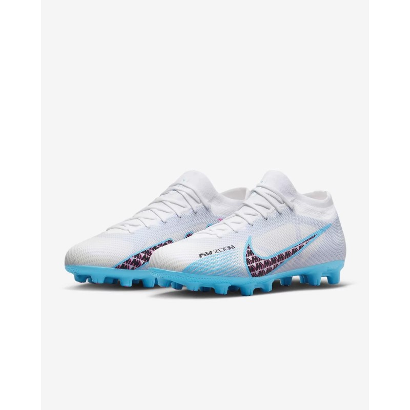 Botas de Fútbol Nike Air Zoom Mercurial Vapor XV Elite FG Blanco&Celeste (#39~#45)
