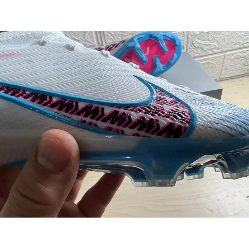 Botas de Fútbol Nike Air Zoom Mercurial Vapor XV Elite FG Blanco&Celeste (#39~#45)