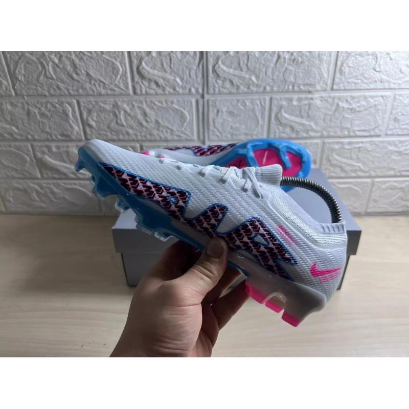 Botas de Fútbol Nike Air Zoom Mercurial Vapor XV Elite FG Blanco&Celeste (#39~#45)
