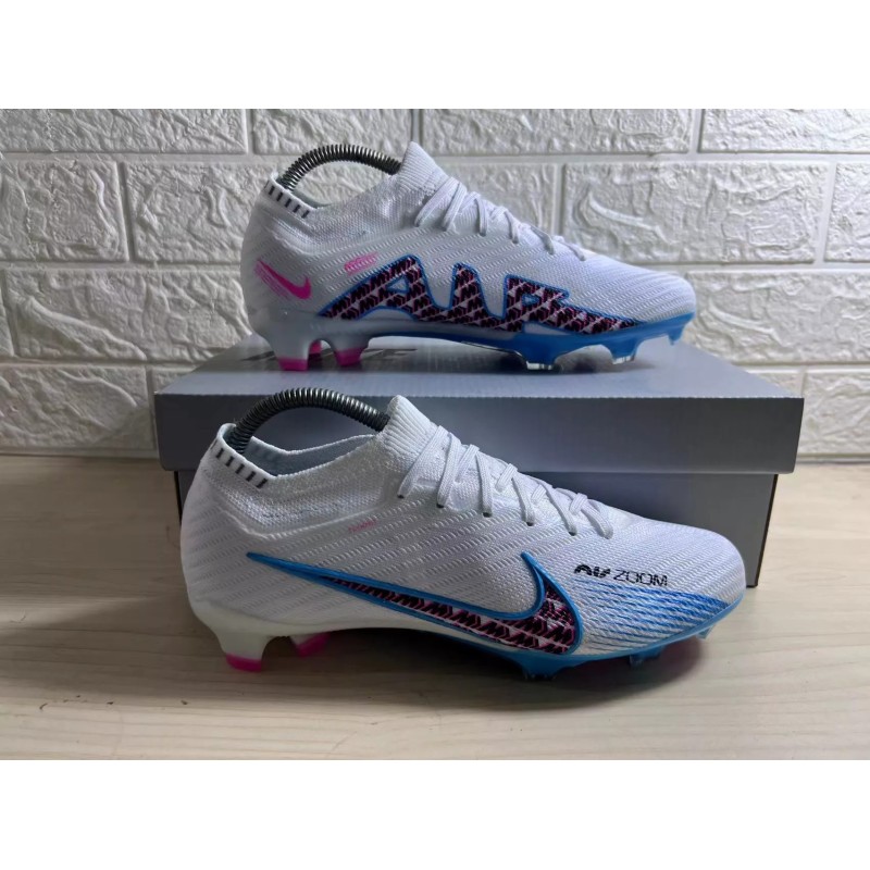 Botas de Fútbol Nike Air Zoom Mercurial Vapor XV Elite FG Blanco&Celeste (#39~#45)