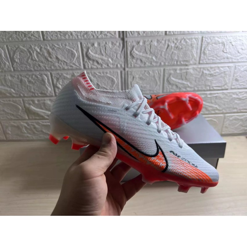 Botas de Fútbol Nike Air Zoom Mercurial Vapor XV Elite FG Blanco&Naranja (#39~#45)