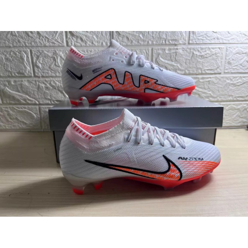 Botas de Fútbol Nike Air Zoom Mercurial Vapor XV Elite FG Blanco&Naranja (#39~#45)