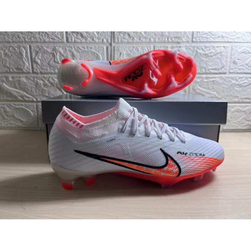 Botas de Fútbol Nike Air Zoom Mercurial Vapor XV Elite FG Blanco&Naranja (#39~#45)
