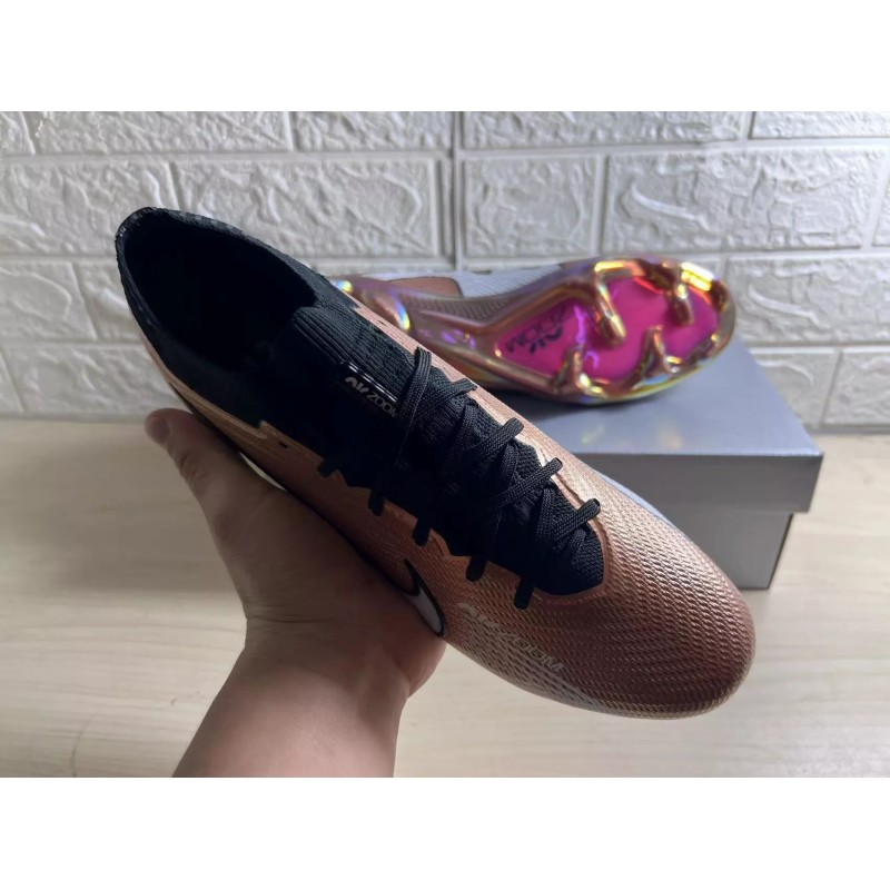 Botas de Fútbol Nike Air Zoom Mercurial Vapor XV Elite FG Marrón&Blanco (#39~#45)