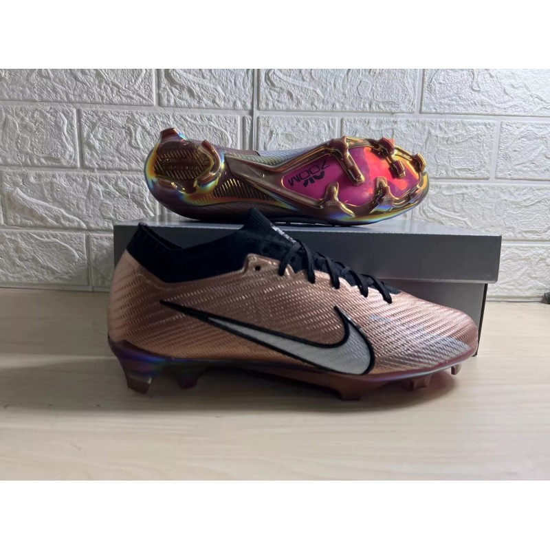Botas de Fútbol Nike Air Zoom Mercurial Vapor XV Elite FG Marrón&Blanco (#39~#45)