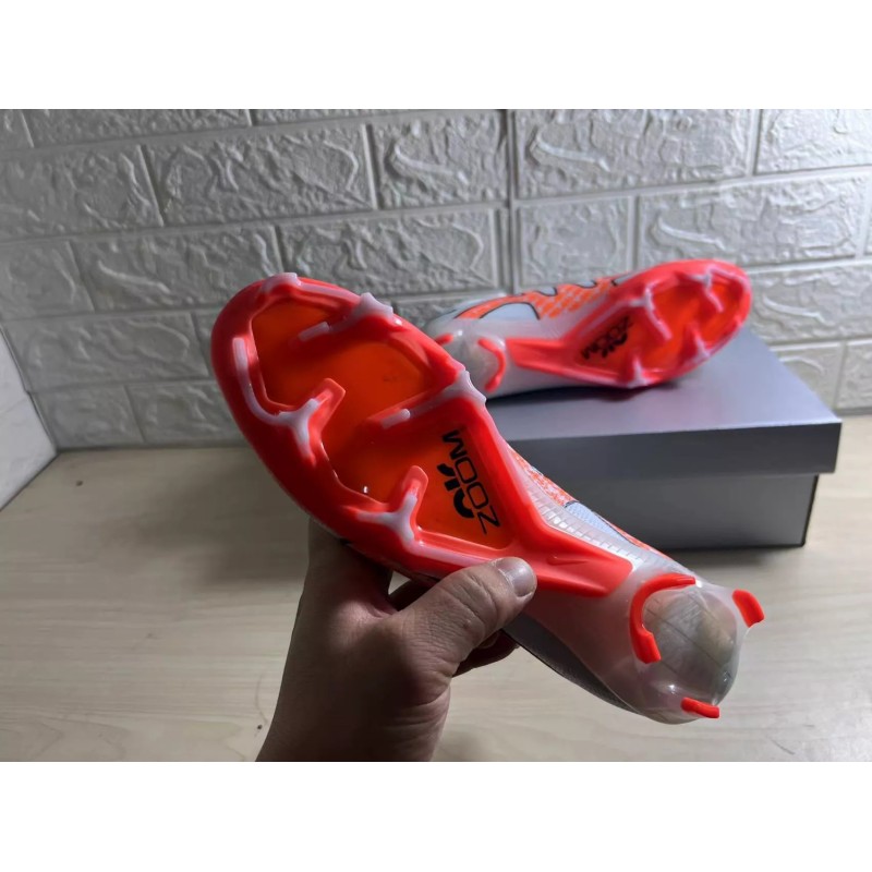 Botas de Fútbol Nike Air Zoom Mercurial Superfly IX Elite FG Blanco&Rojo (#39~#45)