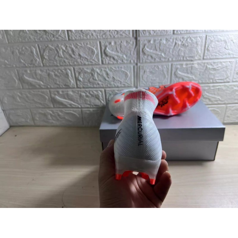 Botas de Fútbol Nike Air Zoom Mercurial Superfly IX Elite FG Blanco&Rojo (#39~#45)