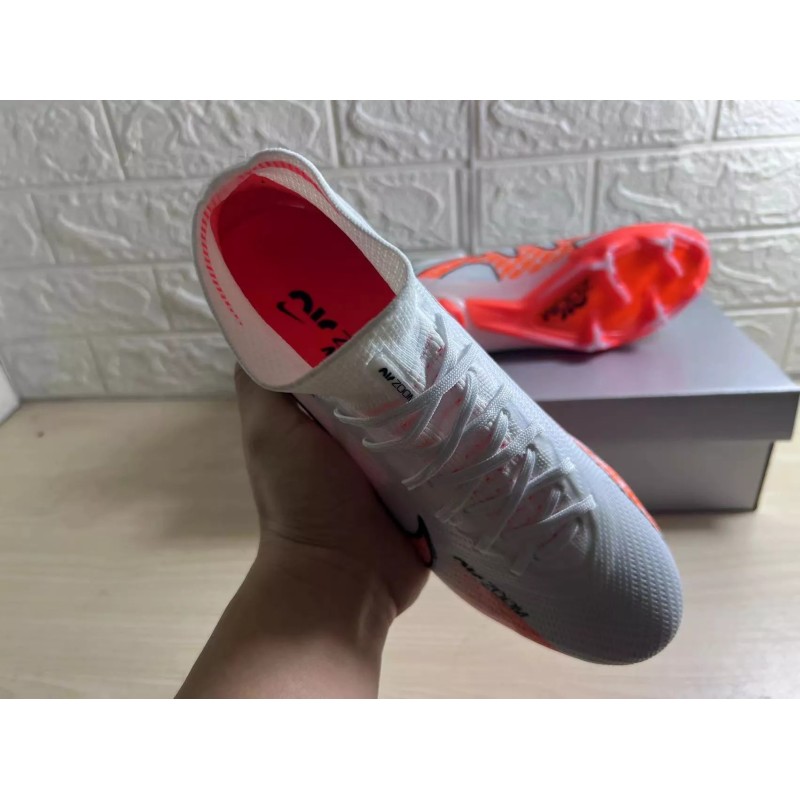 Botas de Fútbol Nike Air Zoom Mercurial Superfly IX Elite FG Blanco&Rojo (#39~#45)
