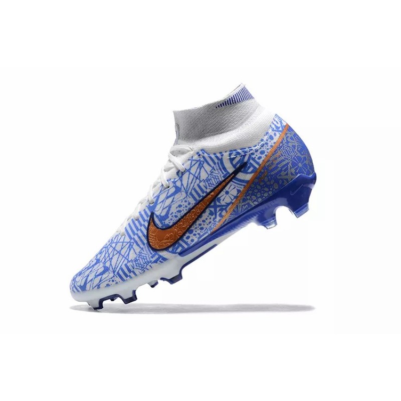Botas de Fútbol Nike Air Zoom Mercurial Superfly IX Elite FG Azul&Blanco (#39~#45)