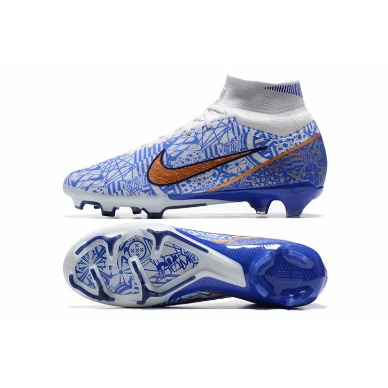 Botas de Fútbol Nike Air Zoom Mercurial Superfly IX Elite FG Azul&Blanco (#39~#45)
