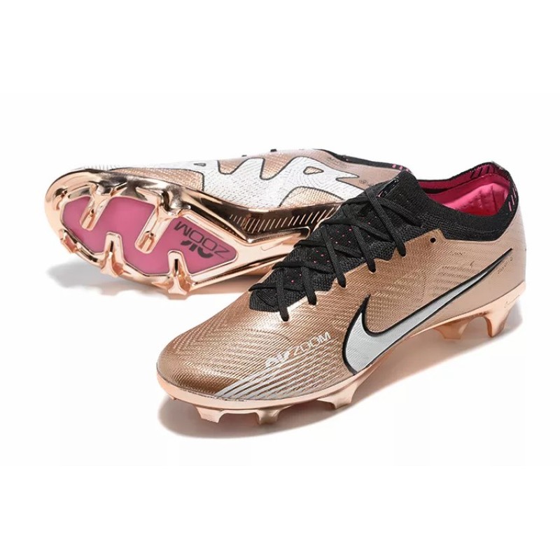 Botas de Fútbol Nike Air Zoom Mercurial Vapor XV Elite FG Marrón&Plateado (#39~#45)