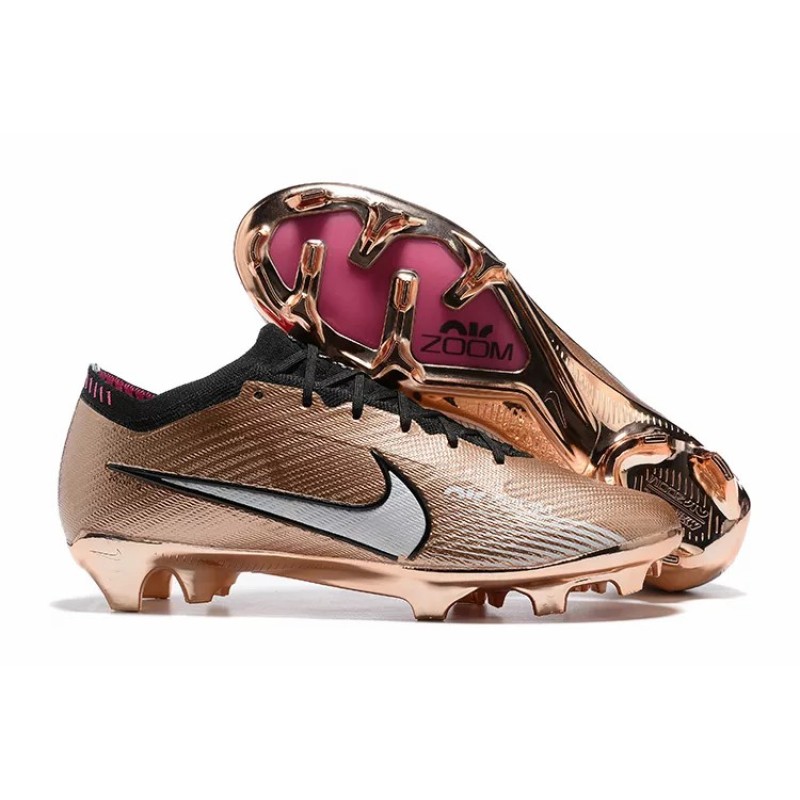 Botas de Fútbol Nike Air Zoom Mercurial Vapor XV Elite FG Marrón&Plateado (#39~#45)