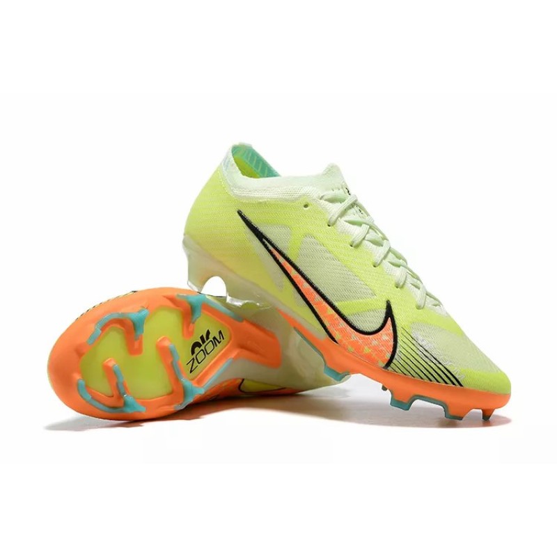 Botas de Fútbol Nike Air Zoom Mercurial Vapor XV Elite FG Amarillo Fluorescente&Naranja (#39~#45)