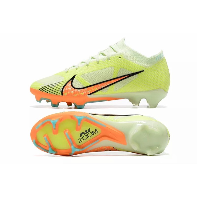 Botas de Fútbol Nike Air Zoom Mercurial Vapor XV Elite FG Amarillo Fluorescente&Naranja (#39~#45)