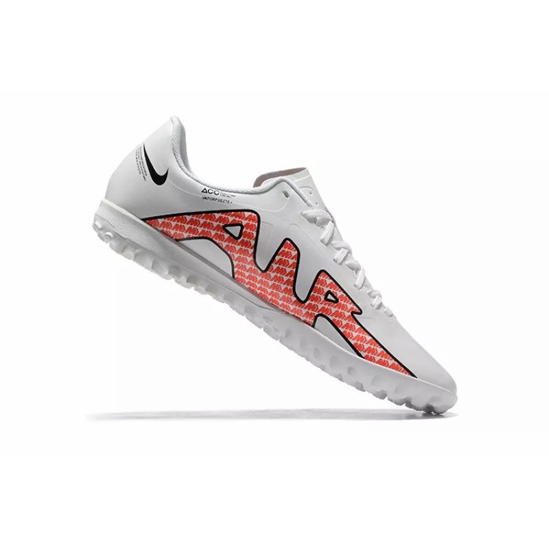 Botas de Fútbol Nike Air Zoom Mercurial Vapor- XV Academy TF Blanco&Rojo (#39~#45)