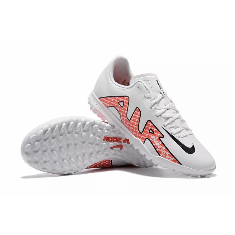 Botas de Fútbol Nike Air Zoom Mercurial Vapor- XV Academy TF Blanco&Rojo (#39~#45)