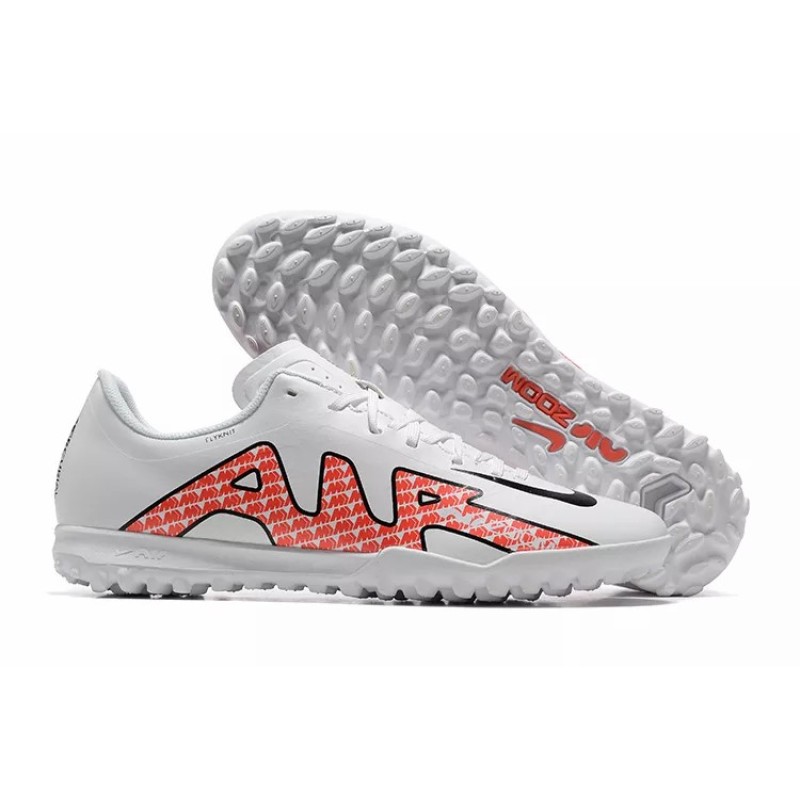 Botas de Fútbol Nike Air Zoom Mercurial Vapor- XV Academy TF Blanco&Rojo (#39~#45)