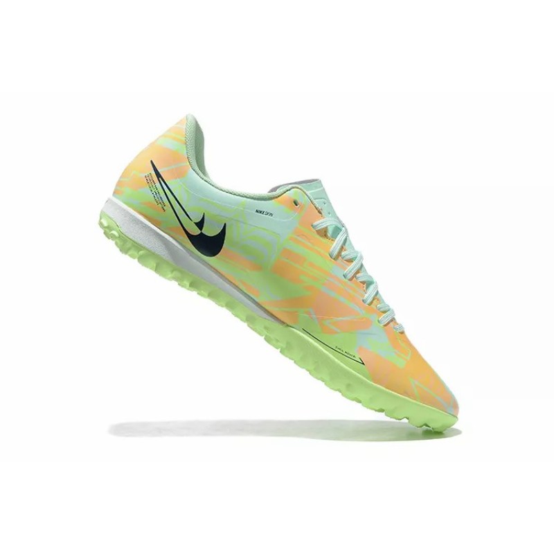 Botas de Fútbol Nike Air Zoom Mercurial Vapor- XV Academy TF Verde Fluorescente&Naranja Claro (#39~#45)