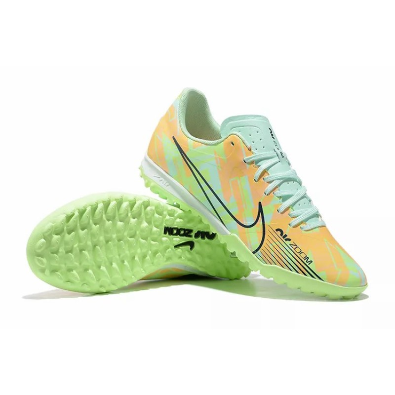 Botas de Fútbol Nike Air Zoom Mercurial Vapor- XV Academy TF Verde Fluorescente&Naranja Claro (#39~#45)
