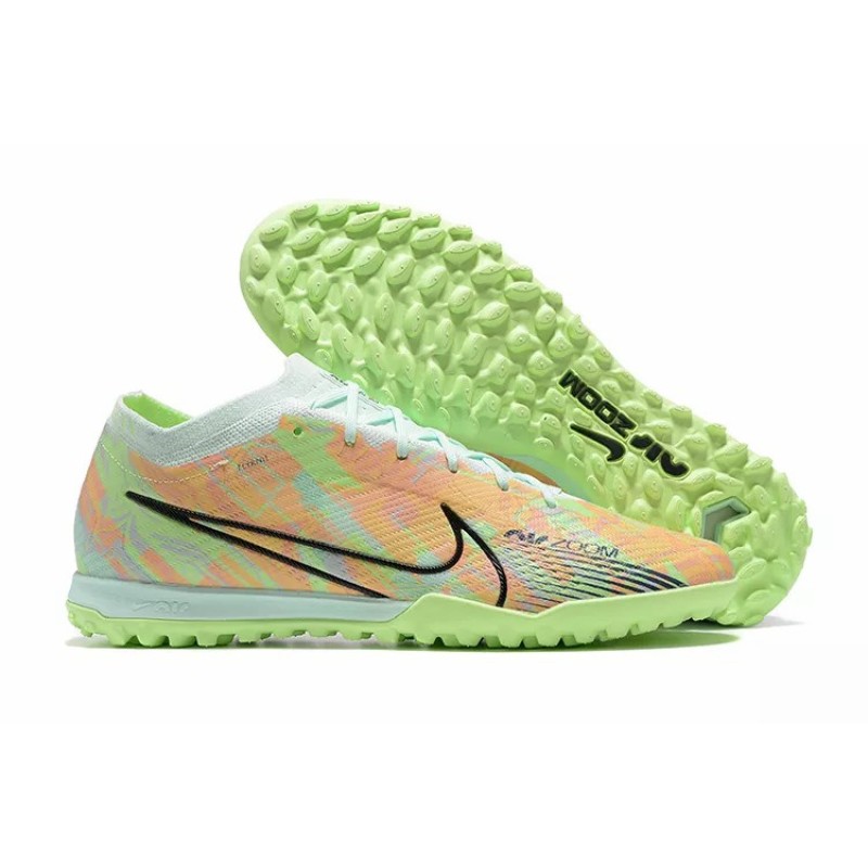 Botas de Fútbol Nike Vapor 15 Academy TF Verde Fluorescente&Naranja Claro (#39~#45)