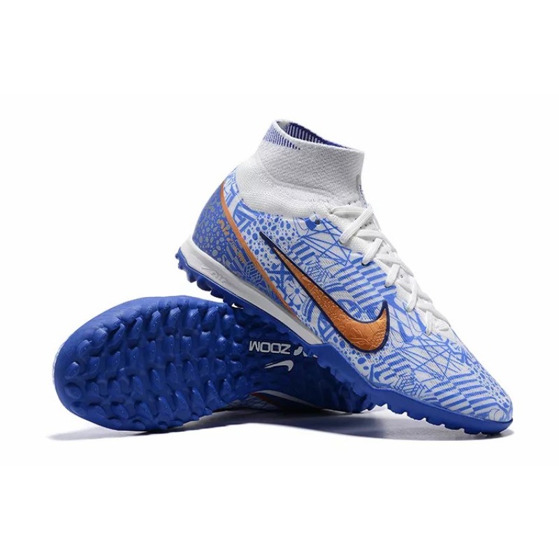 Botas de Fútbol Nike Superfly 8 Academy TF Azul&Blanco (#39~#45)
