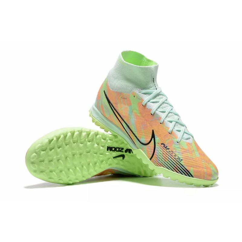 Botas de Fútbol Nike Superfly 8 Academy TF Verde Fluorescente&Naranja Claro (#39~#45)