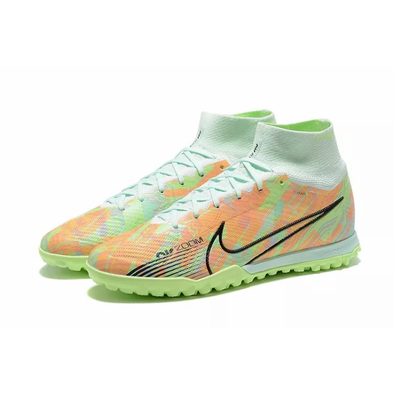 Botas de Fútbol Nike Superfly 8 Academy TF Verde Fluorescente&Naranja Claro (#39~#45)
