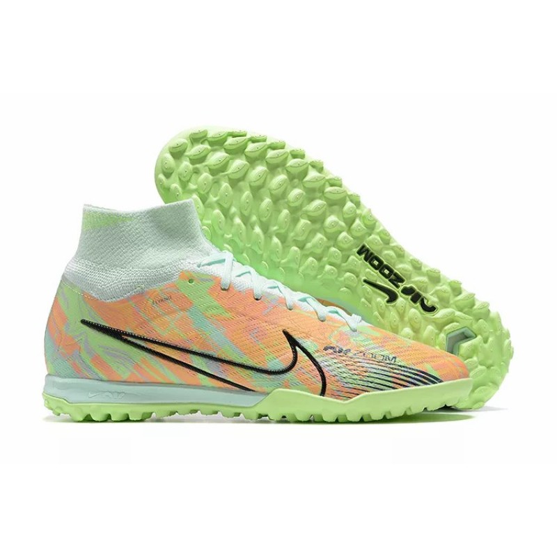 Botas de Fútbol Nike Superfly 8 Academy TF Verde Fluorescente&Naranja Claro (#39~#45)