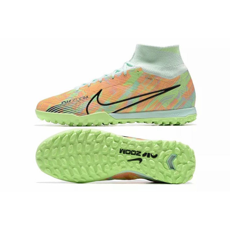 Botas de Fútbol Nike Superfly 8 Academy TF Verde Fluorescente&Naranja Claro (#39~#45)