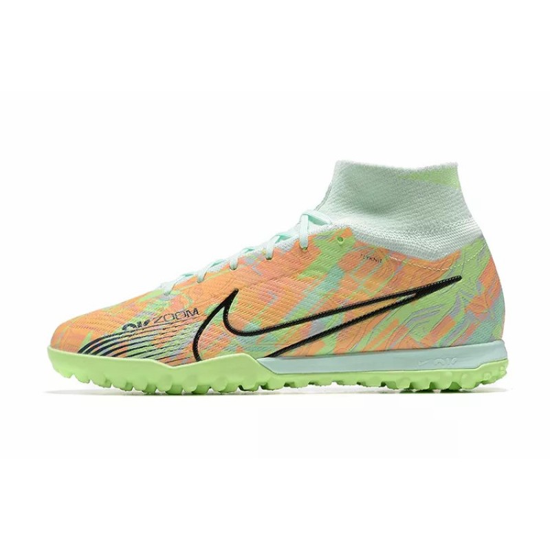 Botas de Fútbol Nike Superfly 8 Academy TF Verde Fluorescente&Naranja Claro (#39~#45)