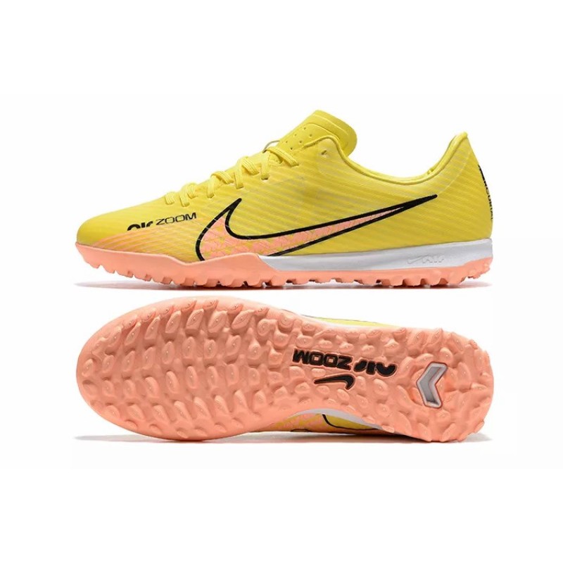 Botas de Fútbol Nike Air Zoom Mercurial Vapor – XV Academy TF Amarillo&Rosado (#39~#45)